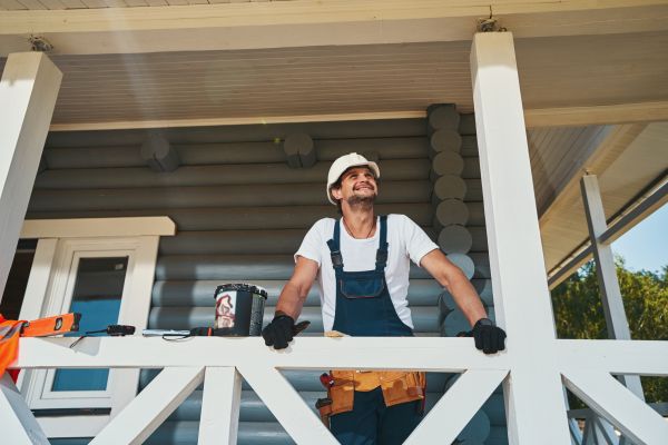 Porch Ceiling Construction in Warren