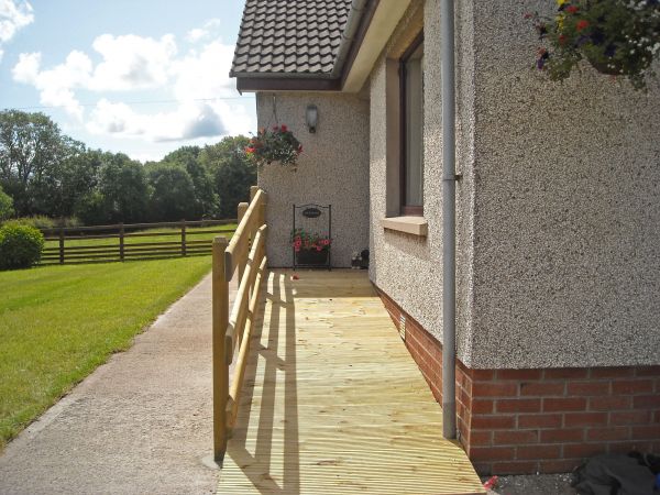 Hardwood Ramp Installation in Warren