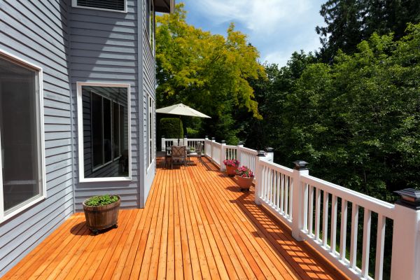 Cedar Deck Construction in Warren