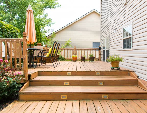 Wooden Patio Installation in Warren