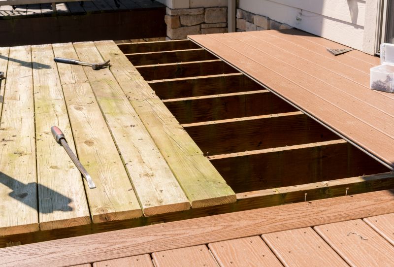 High-quality materials used in deck building