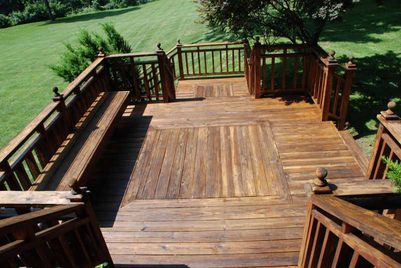 Finished deck with custom features